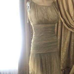 Moschino cheapandchic gold dress